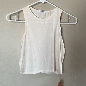 Cream Reformation Cropped Tank Top - Medium - NWT